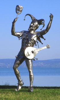 Harlequin park sculpture